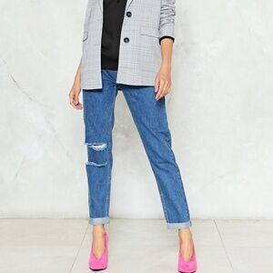Nasty Gal The Rockin Rev Distressed Jean